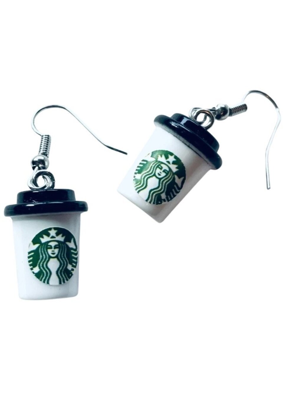 ☕✨ NEW Coffee Lover Dangle Earrings – Starbucks-Inspired Style 💚